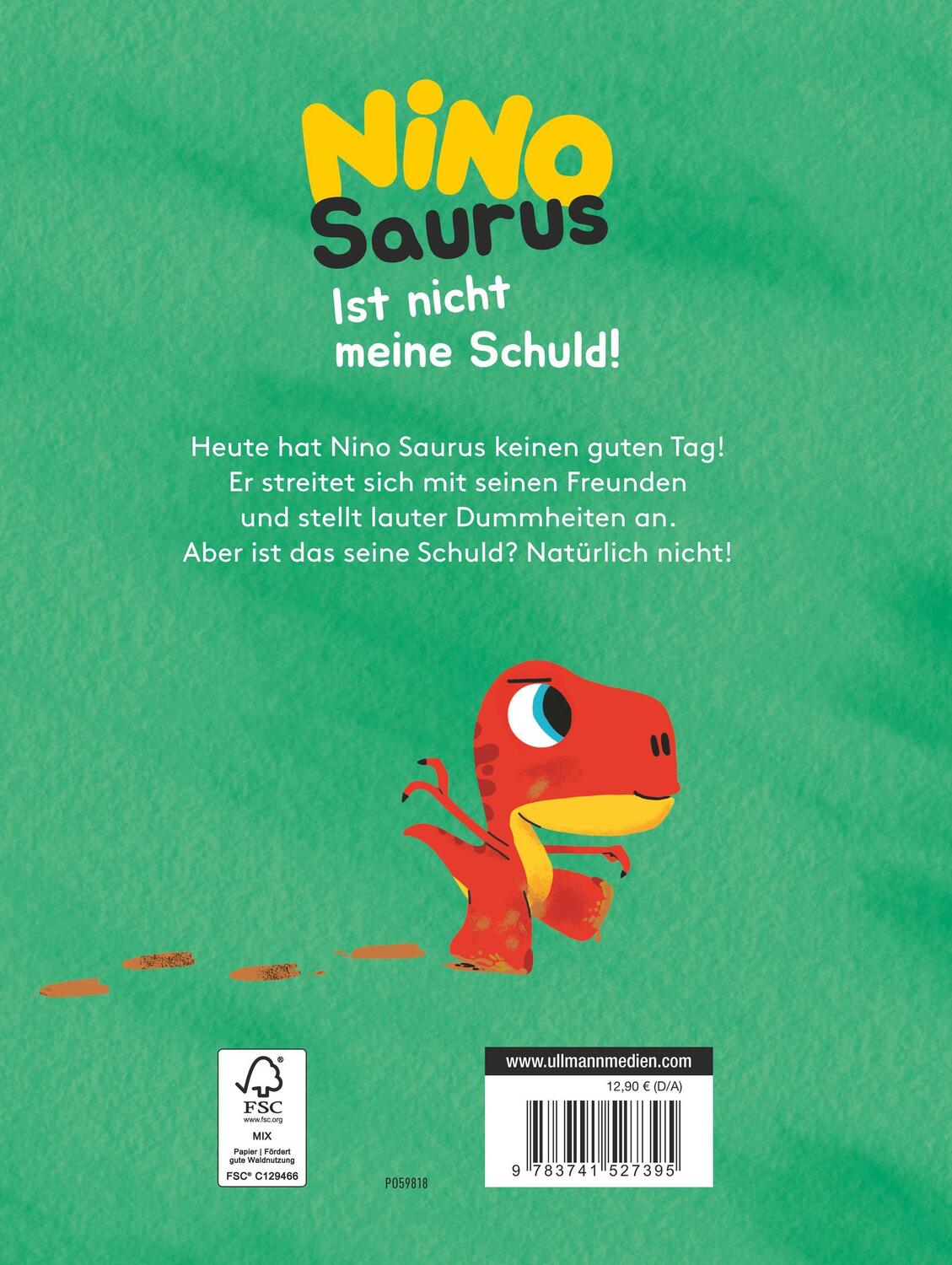 Rückseite: 9783741527395 | Nino Saurus - Ist nicht meine Schuld! | Mim | Buch | 40 S. | Deutsch