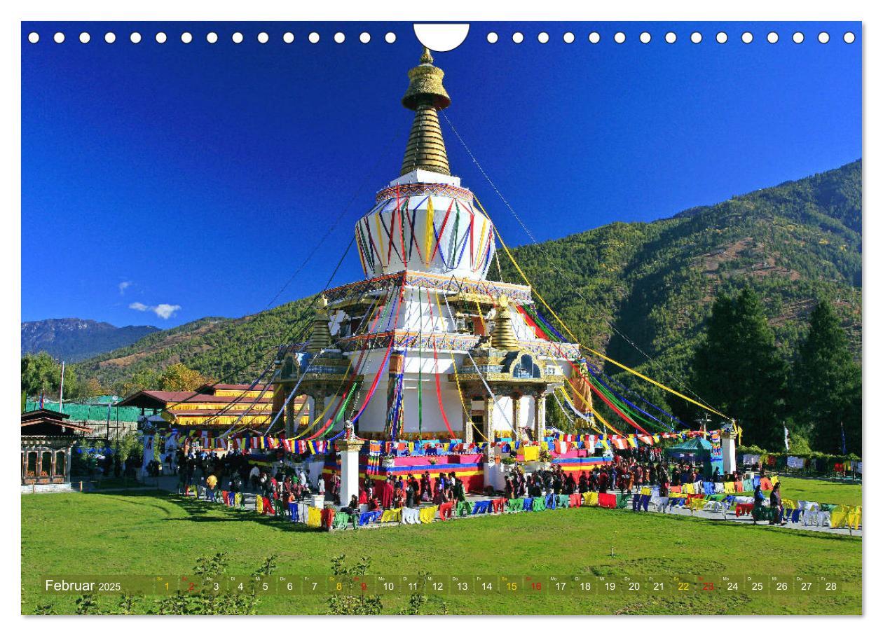 Bild: 9783435333042 | Königreich Bhutan - Juwel am Himalaya (Wandkalender 2025 DIN A4...