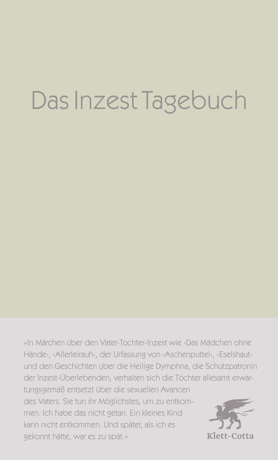 Cover: 9783608961881 | Das Inzest-Tagebuch | Anonyma | Buch | 142 S. | Deutsch | 2017