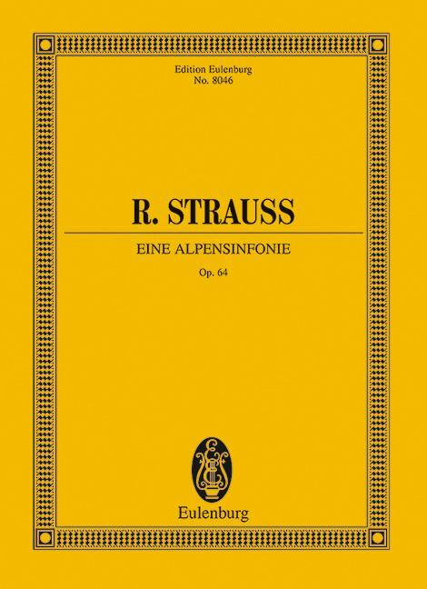 Cover: 9783795761011 | Eine Alpensinfonie | op. 64. TrV 233. Orchester. Studienpartitur.
