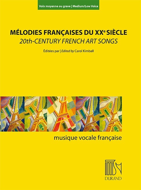 Cover: 9790044093083 | Mélodies françaises du 20e siècle pour voix moyenne ou grave et...