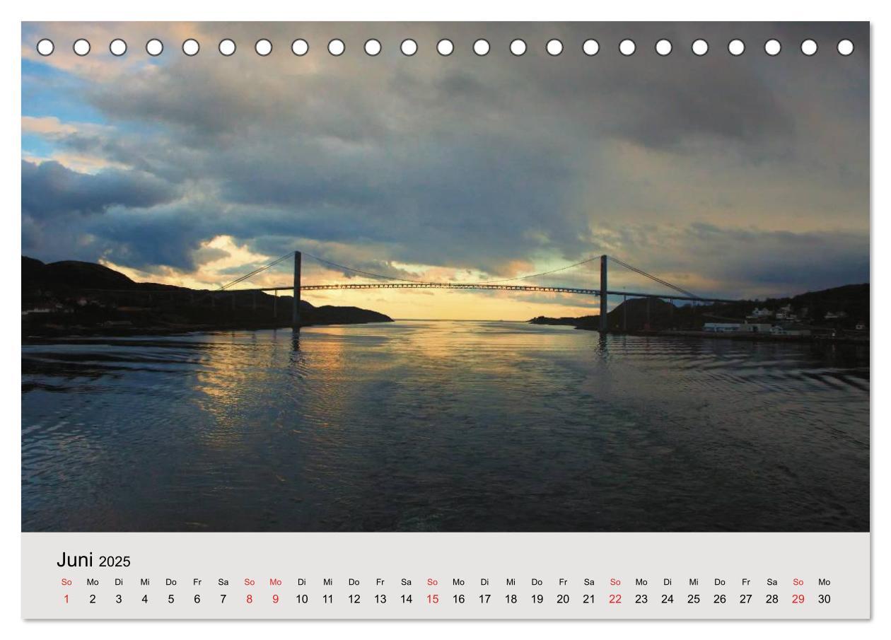 Bild: 9783435791606 | Mit den Hurtigruten unterwegs (Tischkalender 2025 DIN A5 quer),...