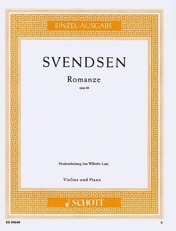 Cover: 9790001091831 | Romanze | op. 26. Violine und Klavier., Edition Schott Einzelausgabe