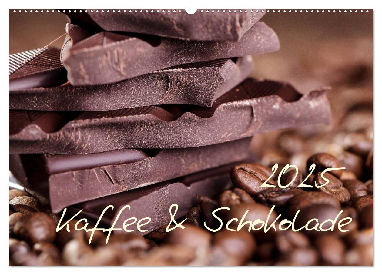 Cover: 9783435784400 | Kaffee &amp; Schokolade (Wandkalender 2025 DIN A2 quer), CALVENDO...