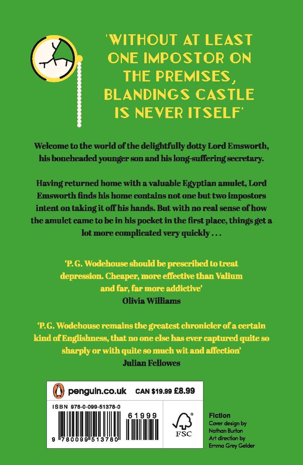 Rückseite: 9780099513780 | Something Fresh | (Blandings Castle) | P.G. Wodehouse | Taschenbuch