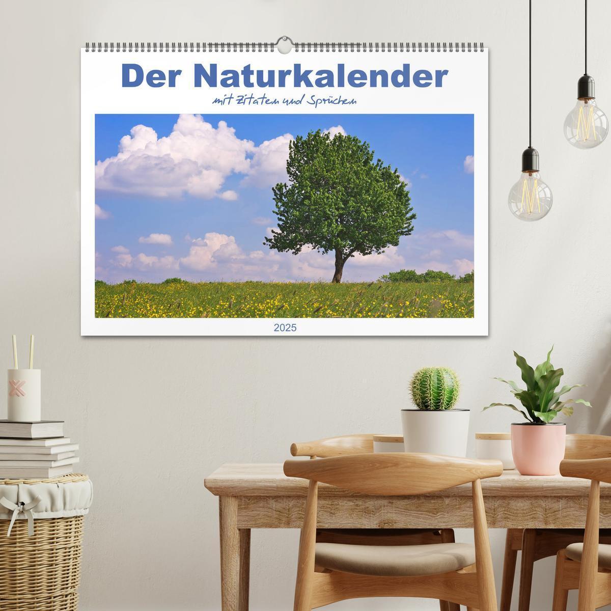 Bild: 9783435672882 | Der Naturkalender mit Zitaten und Sprüchen (Wandkalender 2025 DIN...