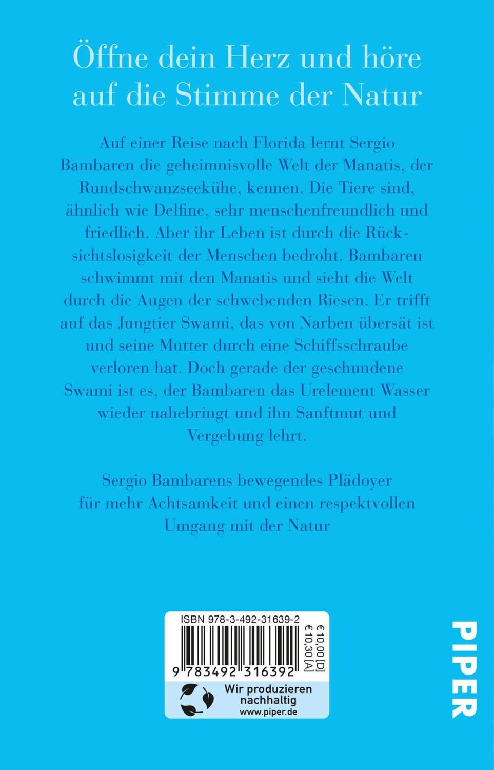 Rückseite: 9783492316392 | Die Stimme des Meeres | Ein Buch für Sanftmütige | Sergio Bambaren