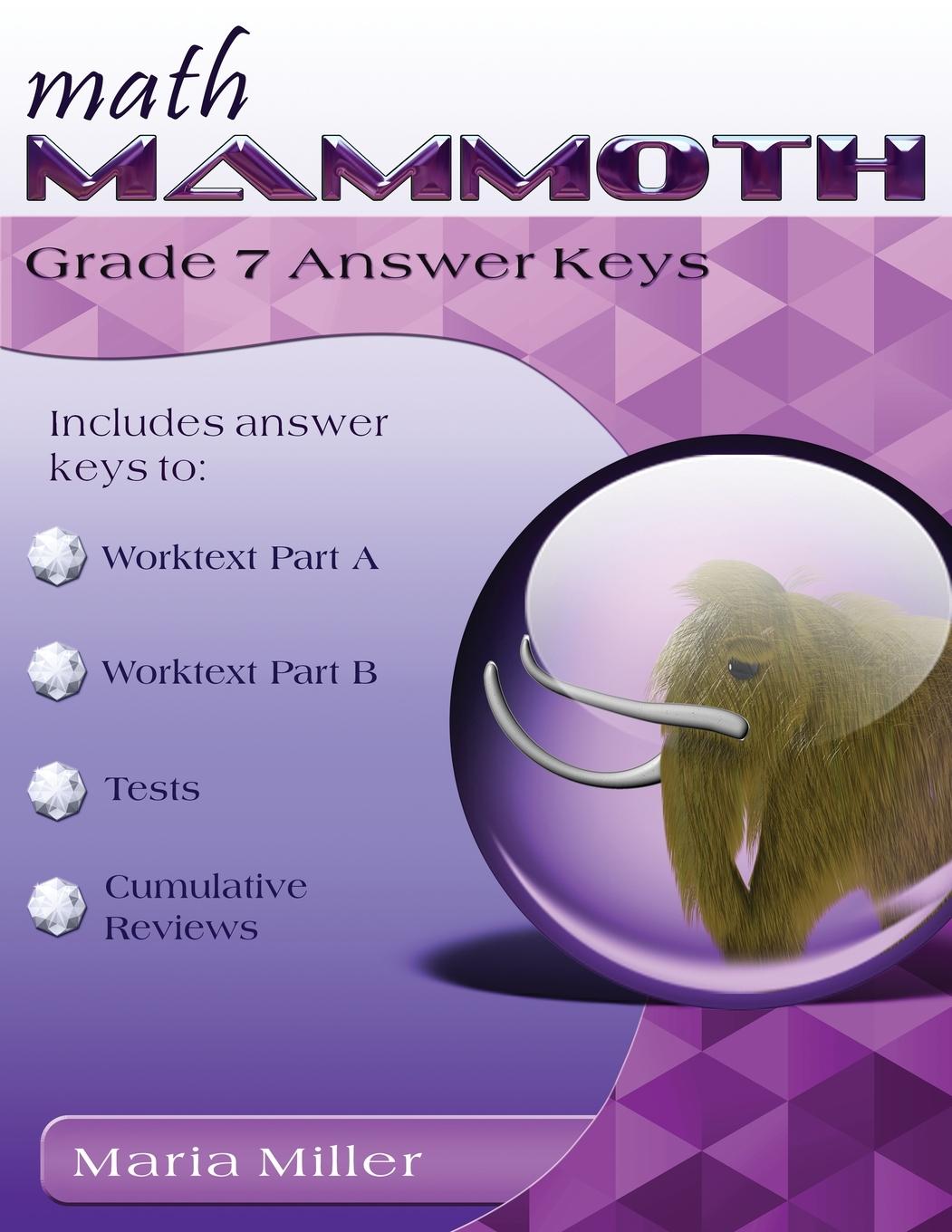 Cover: 9781942715276 | Math Mammoth Grade 7 Answer Keys | Maria Miller | Taschenbuch | 2016