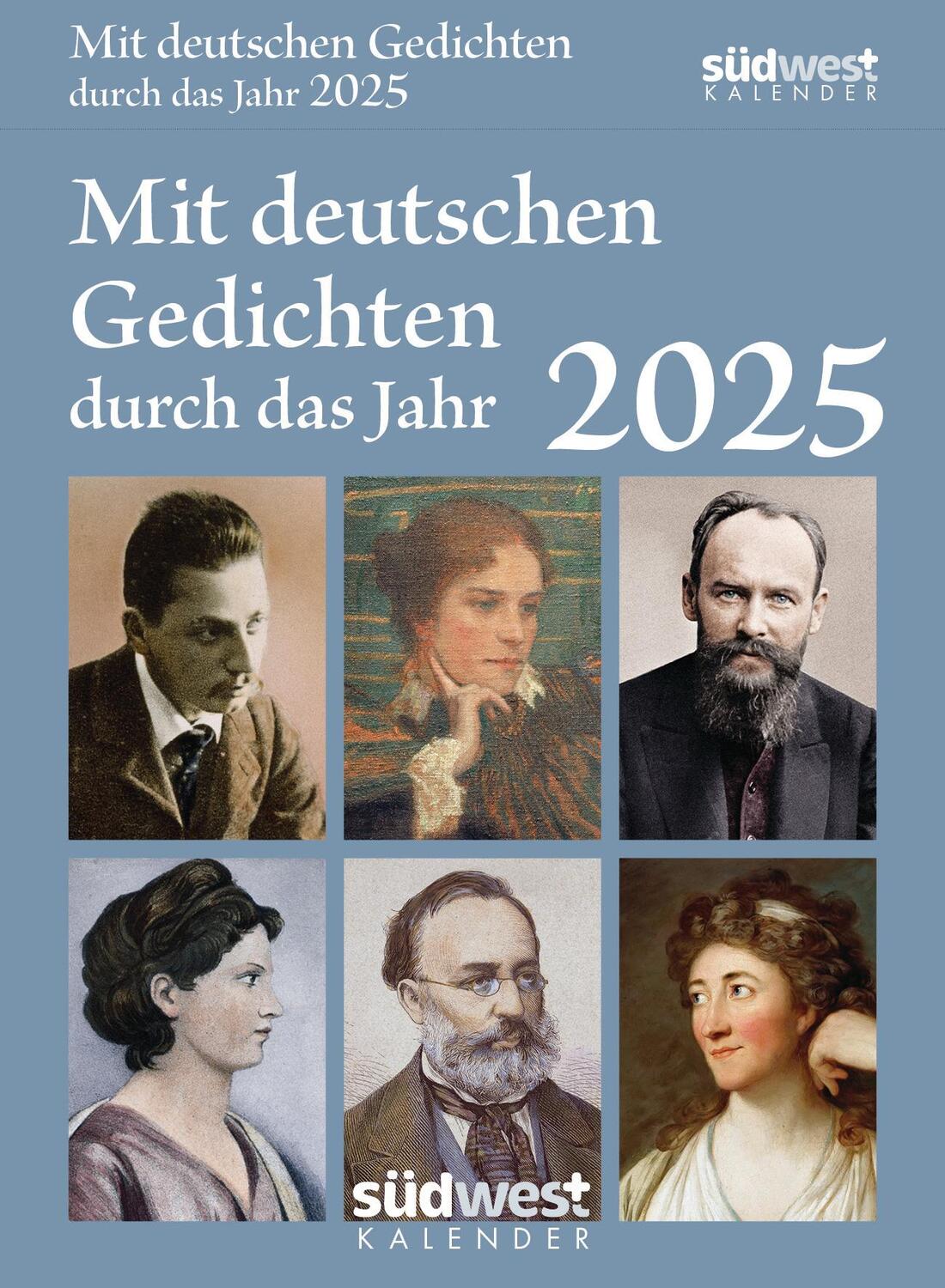 Cover: 9783517103006 | Mit deutschen Gedichten durch das Jahr 2025 - Tagesabreißkalender...