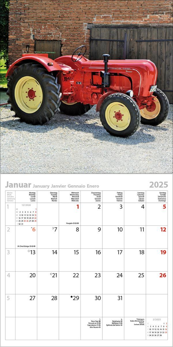 Bild: 9783731876489 | Traktoren 2025 | Verlag Korsch | Kalender | 13 S. | Deutsch | 2025