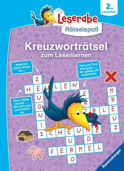 Cover: 9783473489893 | Ravensburger Leserabe Rätselspaß - Kreuzworträtsel zum Lesenlernen...