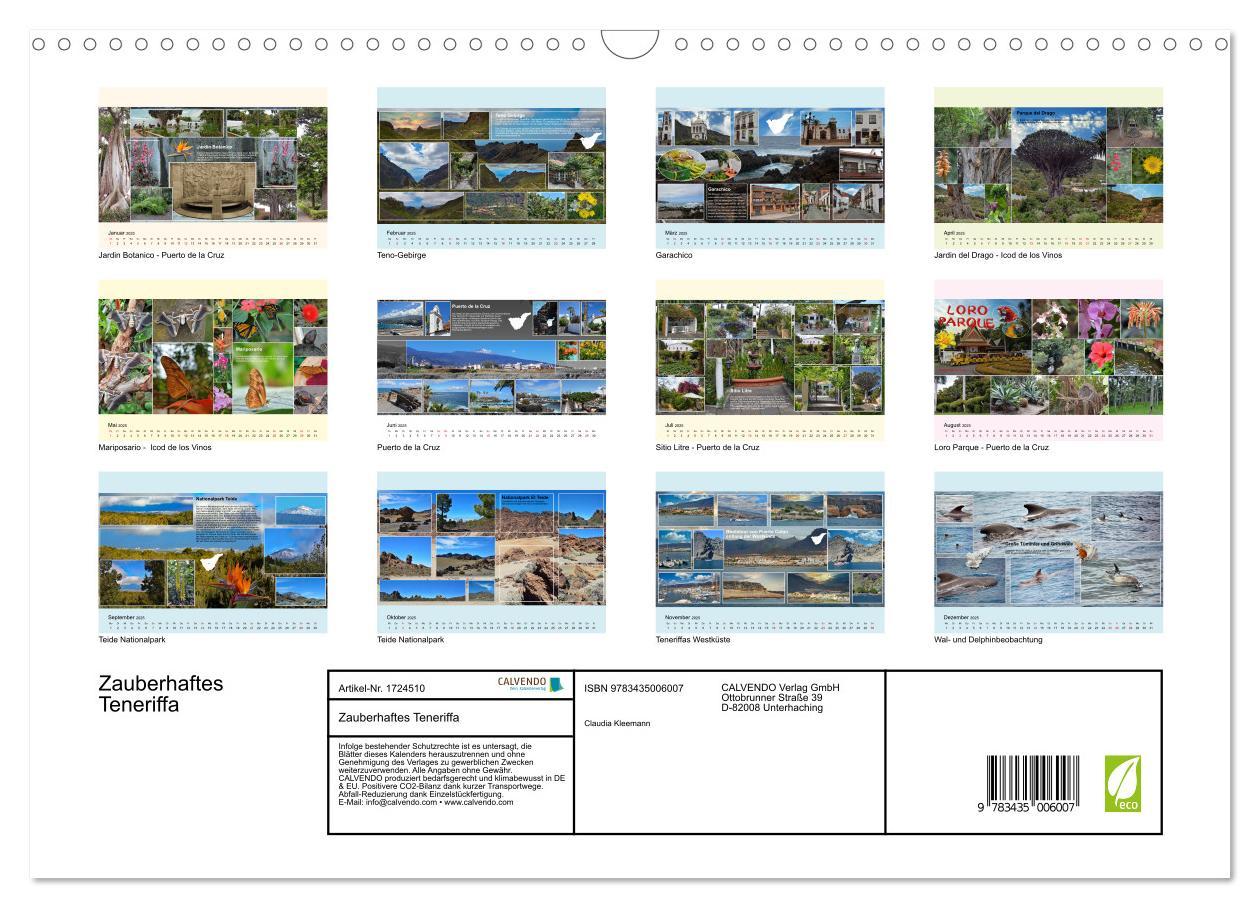 Bild: 9783435006007 | Zauberhaftes Teneriffa (Wandkalender 2025 DIN A3 quer), CALVENDO...