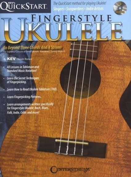 Cover: 9781574242782 | Kev's QuickStart for Fingerstyle Ukulele: For Soprano, Concert or...