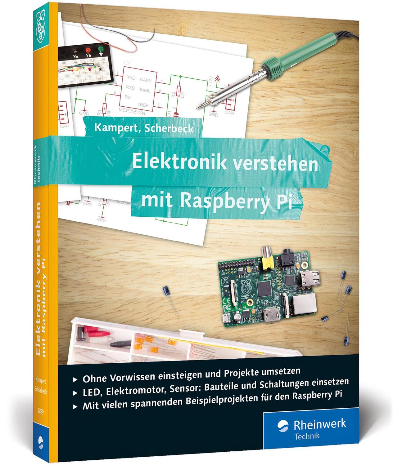 Cover: 9783836228695 | Elektronik verstehen mit Raspberry Pi | Christoph Scherbeck (u. a.)