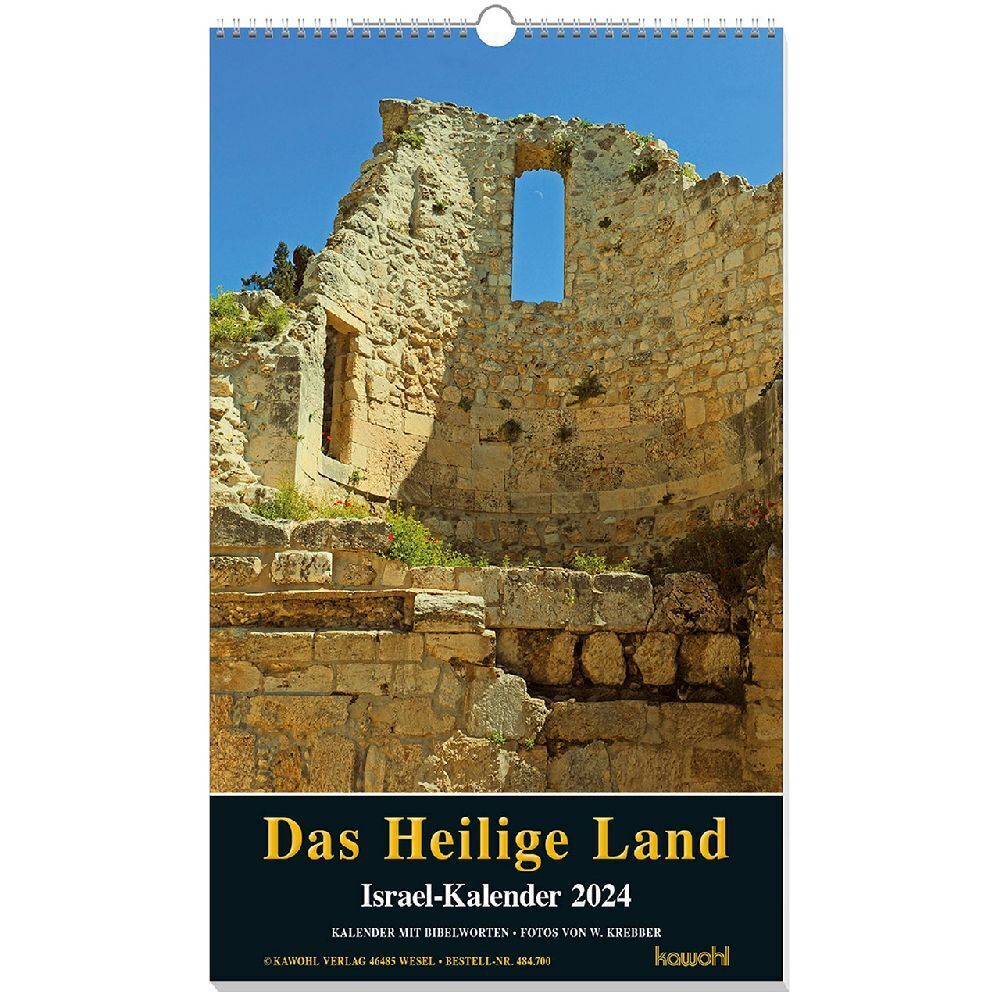 Cover: 9783754870044 | Das Heilige Land 2024 | Israel-Kalender | Willi Krebber | Kalender
