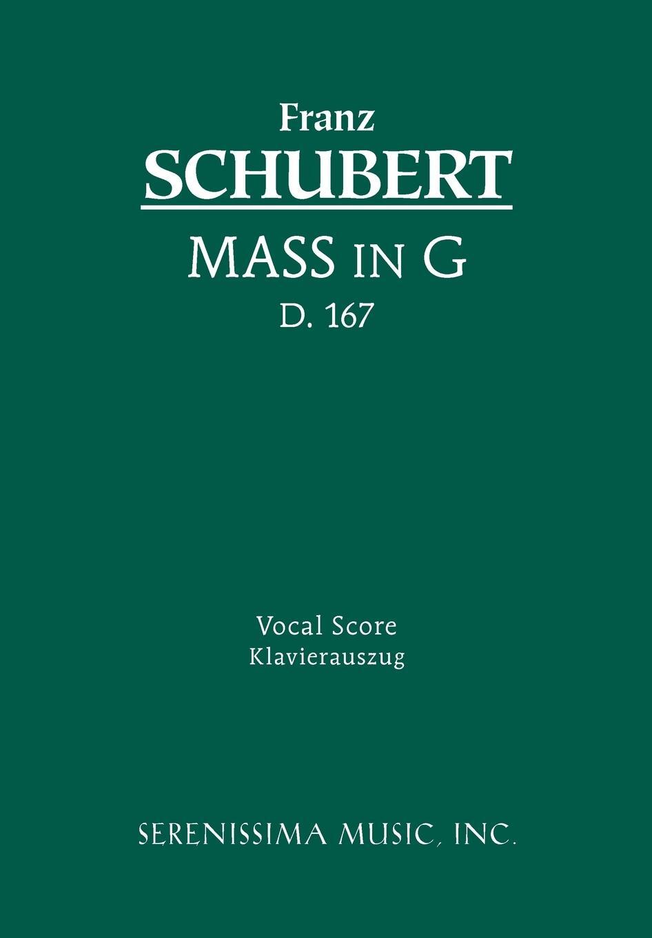 Cover: 9781932419146 | Mass in G, D.167 | Vocal score | Franz Schubert | Taschenbuch | Latein