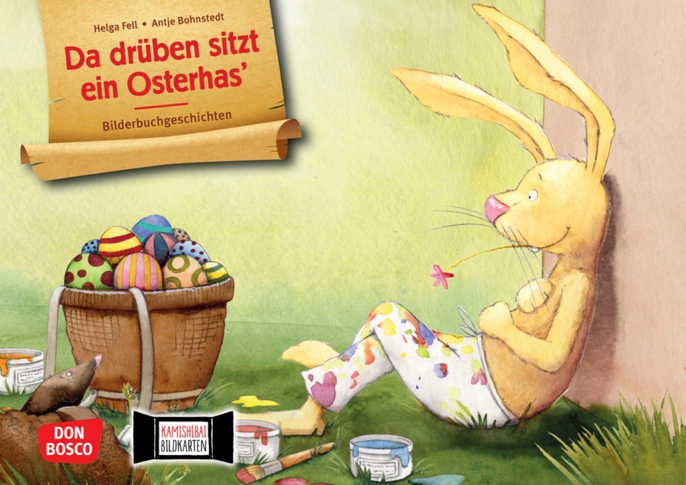 Cover: 4260179513190 | Da drüben sitzt ein Osterhas. Kamishibai Bildkartenset. | Helga Fell