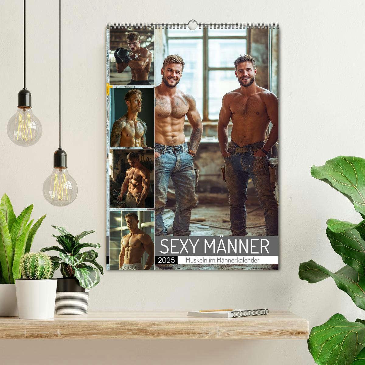 Bild: 9783457237496 | SEXY MÄNNER - Muskeln im Männerkalender (Wandkalender 2025 DIN A2...