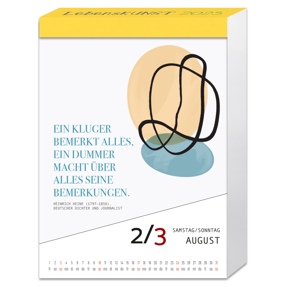 Bild: 4260188017788 | LebensKunst - Heiter und gelassen durchs Jahr 2025 | Kalender | 372 S.