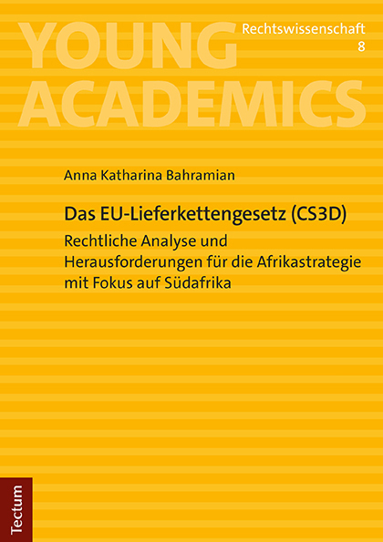 Cover: 9783828849709 | Das EU-Lieferkettengesetz (CS3D) | Anna Katharina Bahramian | Buch
