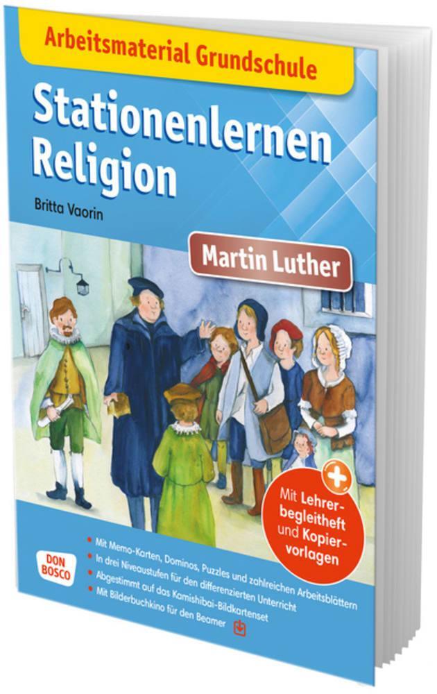 Cover: 9783769824582 | Arbeitsmaterial Grundschule. Stationenlernen Religion: Martin Luther