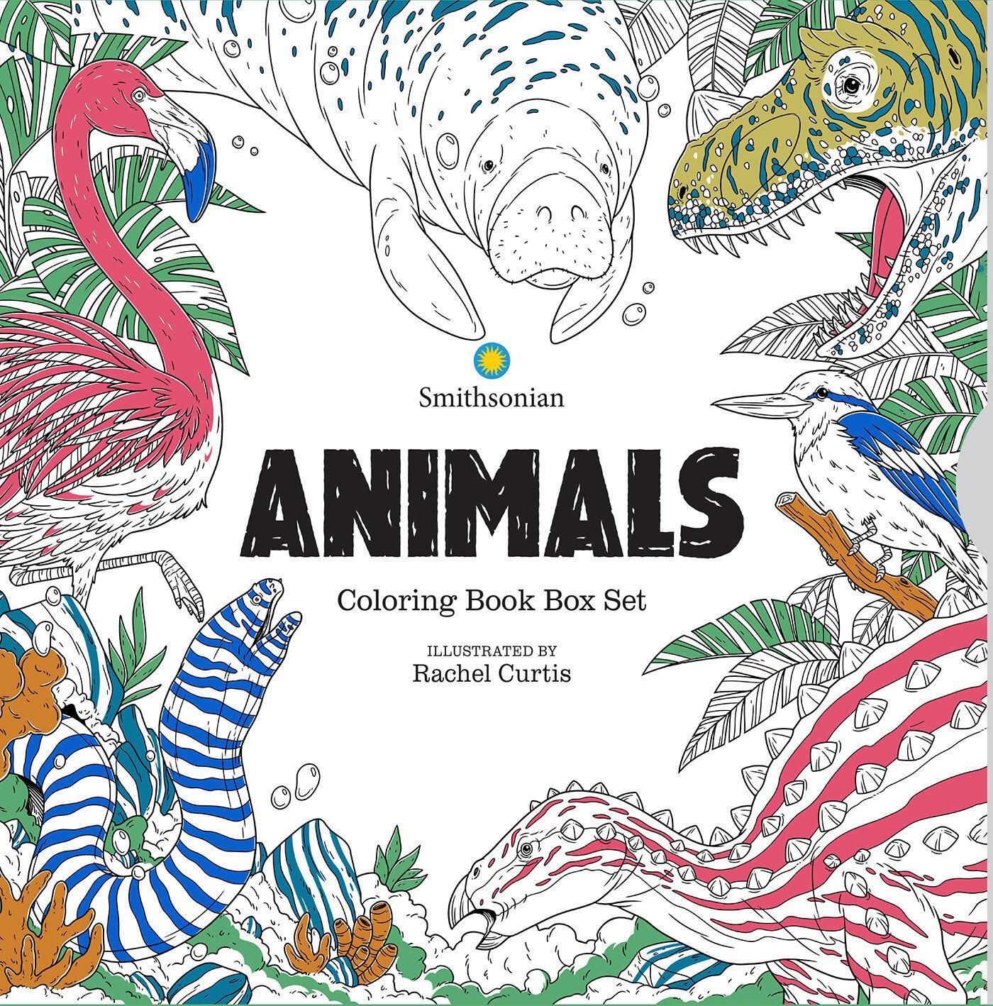 Cover: 9798887241067 | Animals: A Smithsonian Coloring Book Box Set | Smithsonian Institution