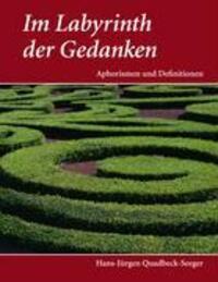 Cover: 9783833437021 | Im Labyrinth der Gedanken | Aphorismen und Definitionen | Taschenbuch