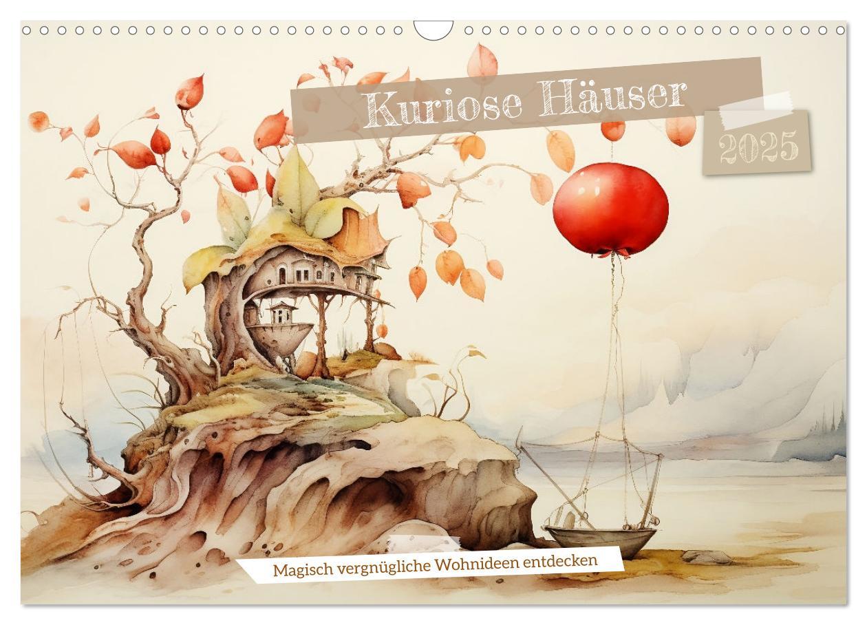 Cover: 9783383834264 | Kuriose Häuser (Wandkalender 2025 DIN A3 quer), CALVENDO...