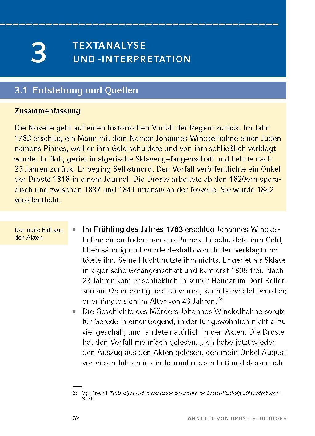 Bild: 9783804421011 | Die Judenbuche von Annette von Droste-Hülshoff - Textanalyse und...