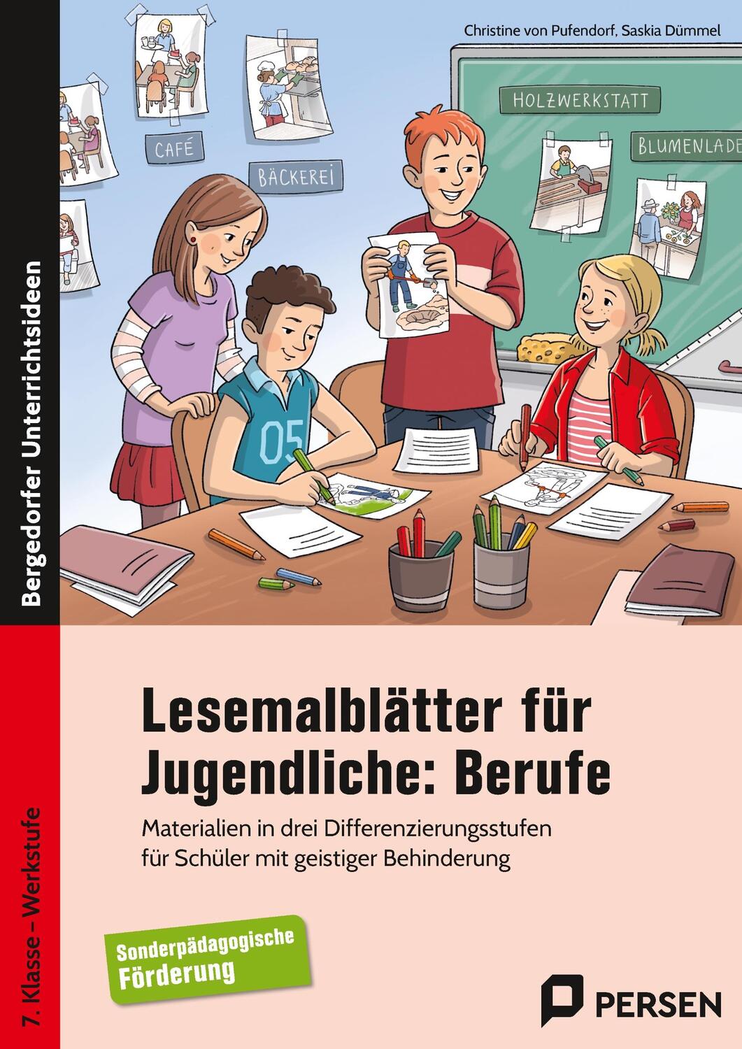 Cover: 9783403203971 | Lesemalblätter für Jugendliche: Berufe | Pufendorf (u. a.) | Broschüre