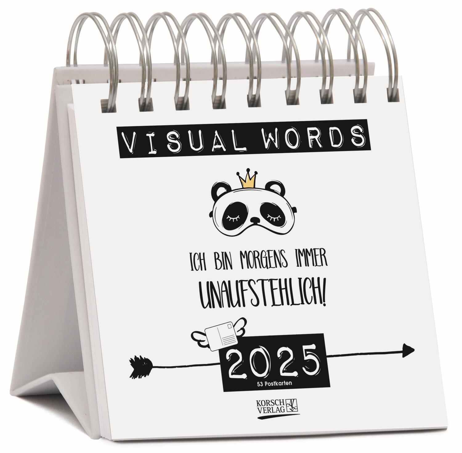 Cover: 9783731876823 | Visual Words 2025 | Verlag Korsch | Kalender | 54 S. | Deutsch | 2025
