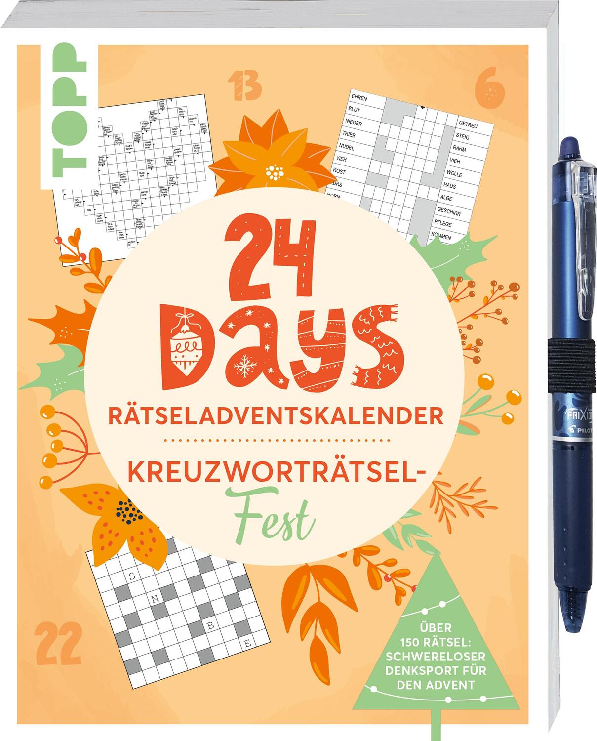 Cover: 9783735851765 | 24 DAYS RÄTSELADVENTSKALENDER - Kreuzworträtsel-Fest | Frechverlag