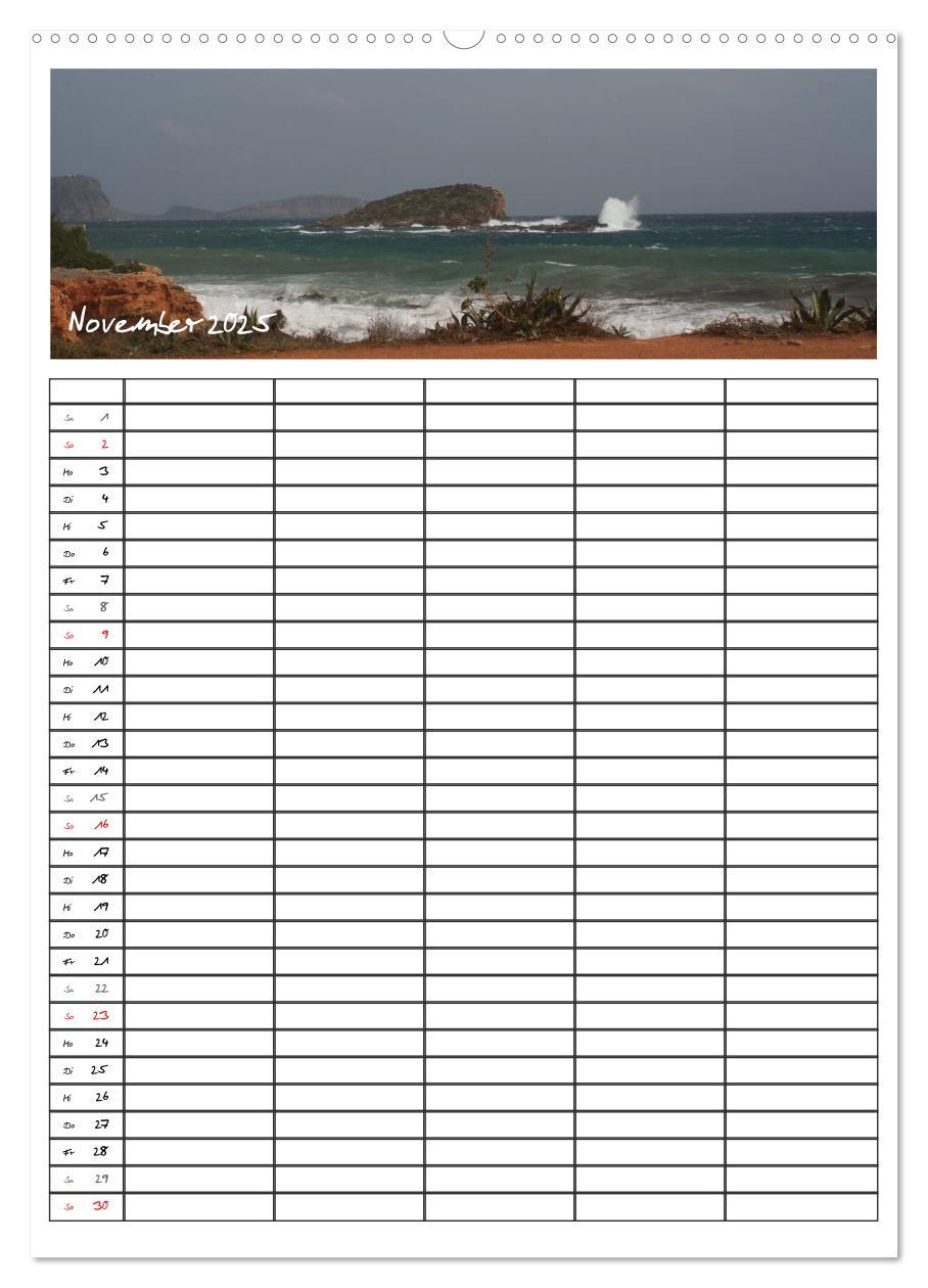 Bild: 9783457078952 | Ibiza / Familienplaner (Wandkalender 2025 DIN A2 hoch), CALVENDO...