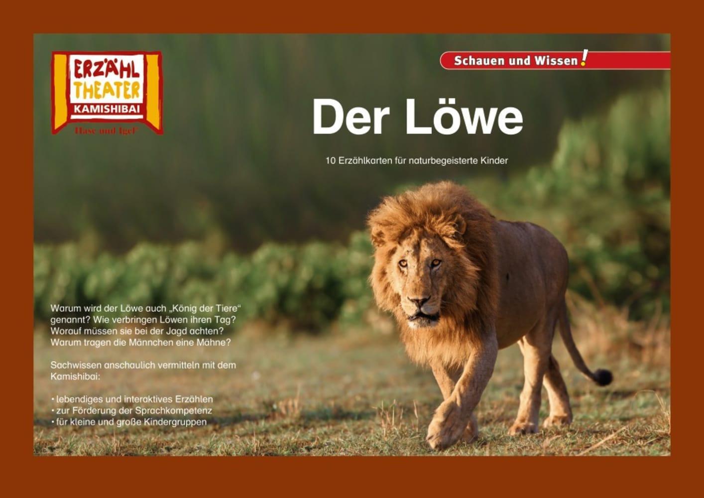 Cover: 4260505831288 | Kamishibai: Der Löwe | 10 Fotobildkarten für das Erzähltheater | Box