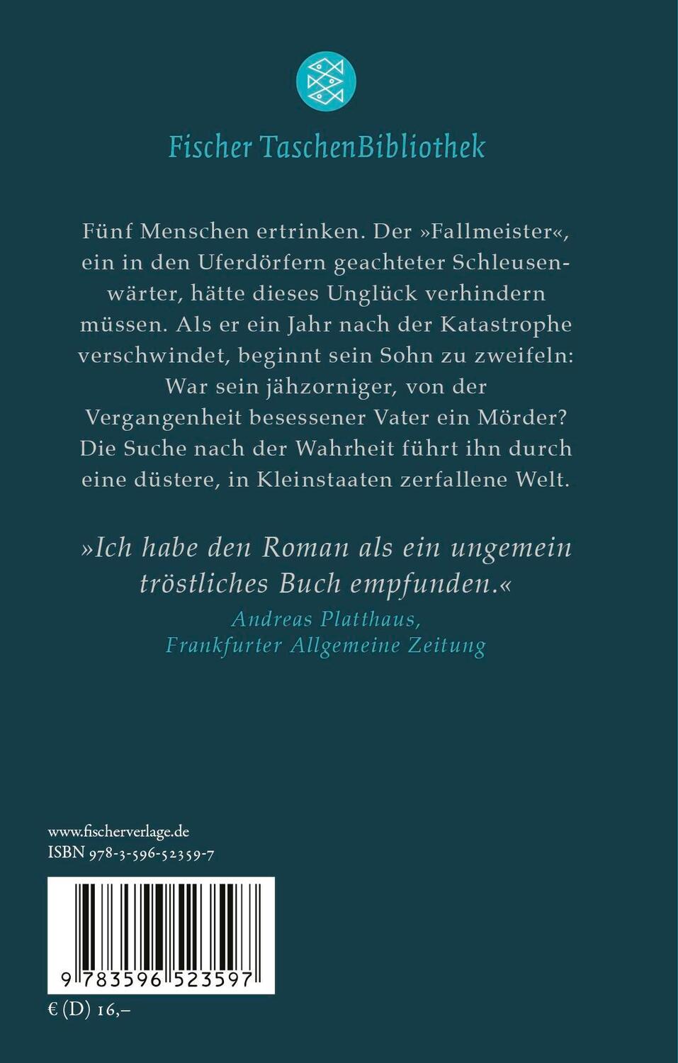 Rückseite: 9783596523597 | Der Fallmeister | Eine kurze Geschichte vom Töten | Christoph Ransmayr