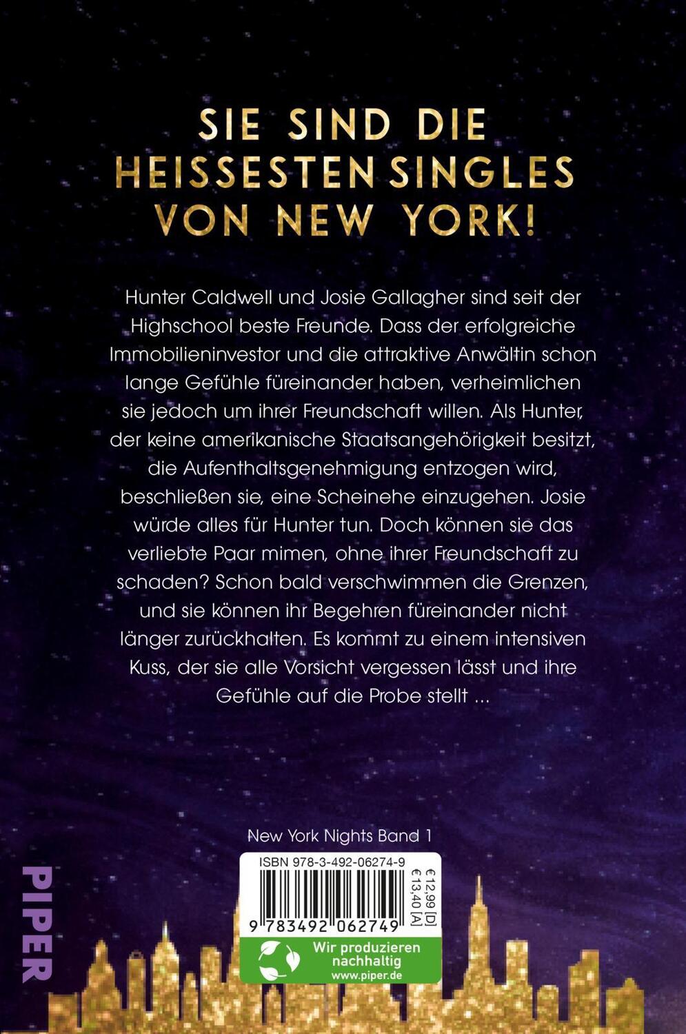 Rückseite: 9783492062749 | City of Love - Hunter & Josie | Layla Hagen | Taschenbuch | Deutsch