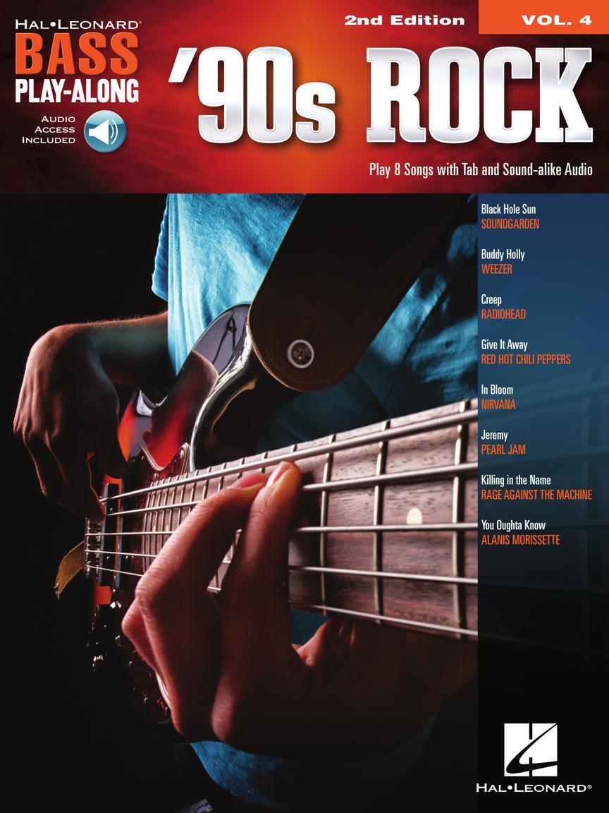 Cover: 888680944636 | '90s Rock | Bass Play-Along Volume 4 | Bass Play-Along | 2019