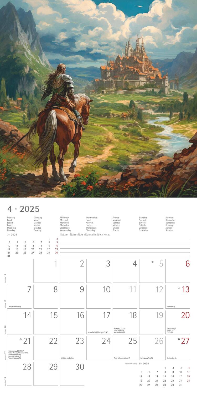 Bild: 4251732344337 | Medieval Fantasy 2025 - Broschürenkalender 30x30 cm (30x60...