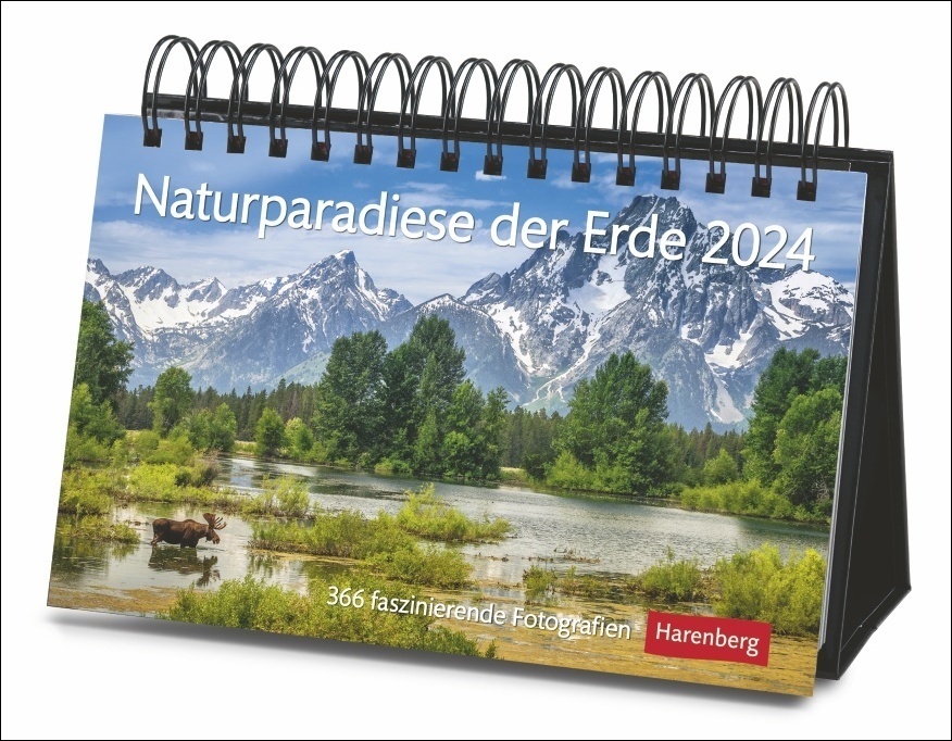 Cover: 9783840032332 | Naturparadiese der Erde Premiumkalender. Foto-Tischkalender 2024...