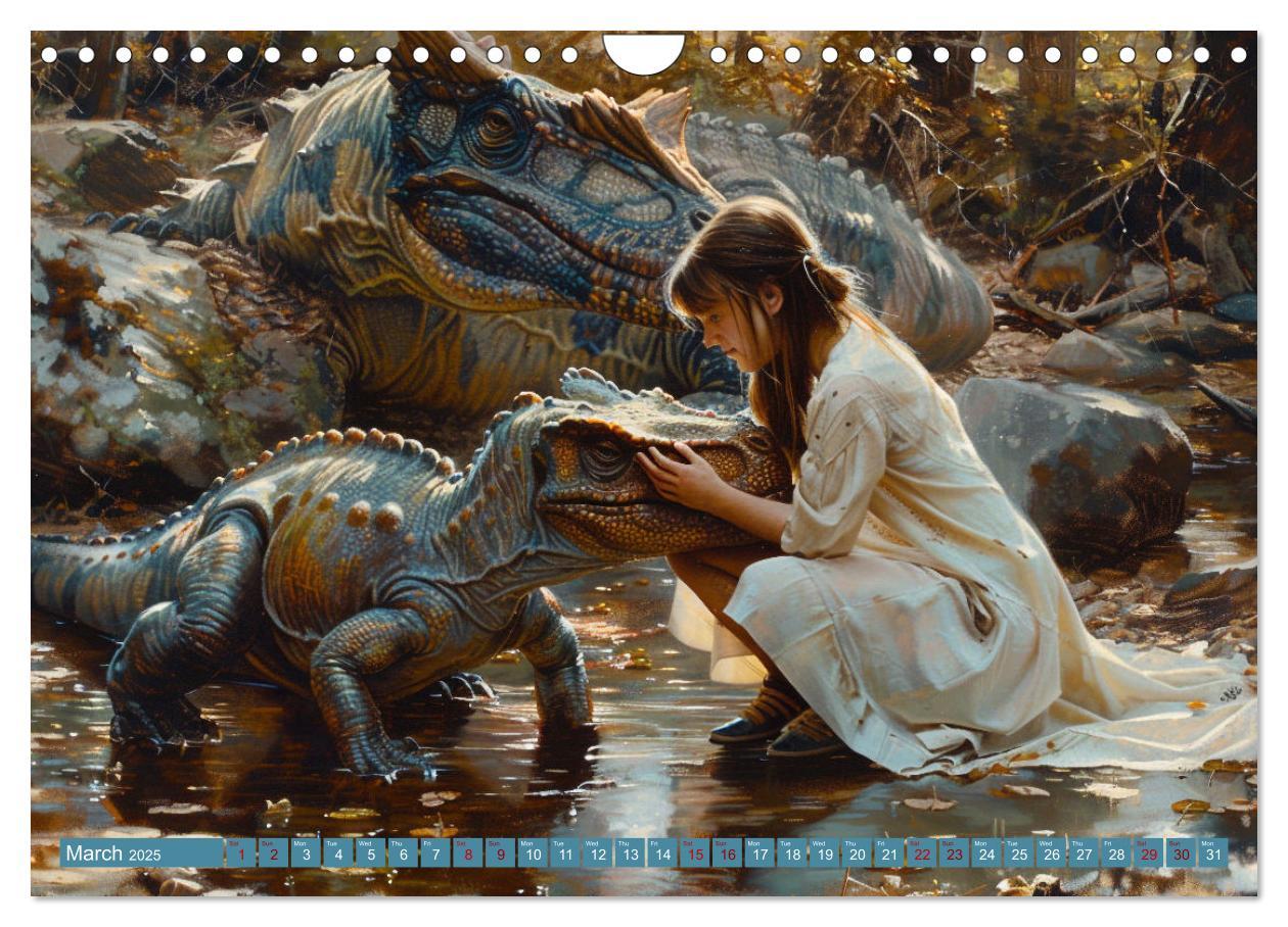 Bild: 9781325977895 | Dinosaur Legends (Wall Calendar 2025 DIN A4 landscape), CALVENDO 12...