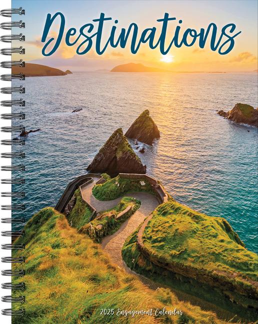 Cover: 9781549246128 | Destinations 2025 6.5 X 8.5 Engagement Calendar | Willow Creek Press