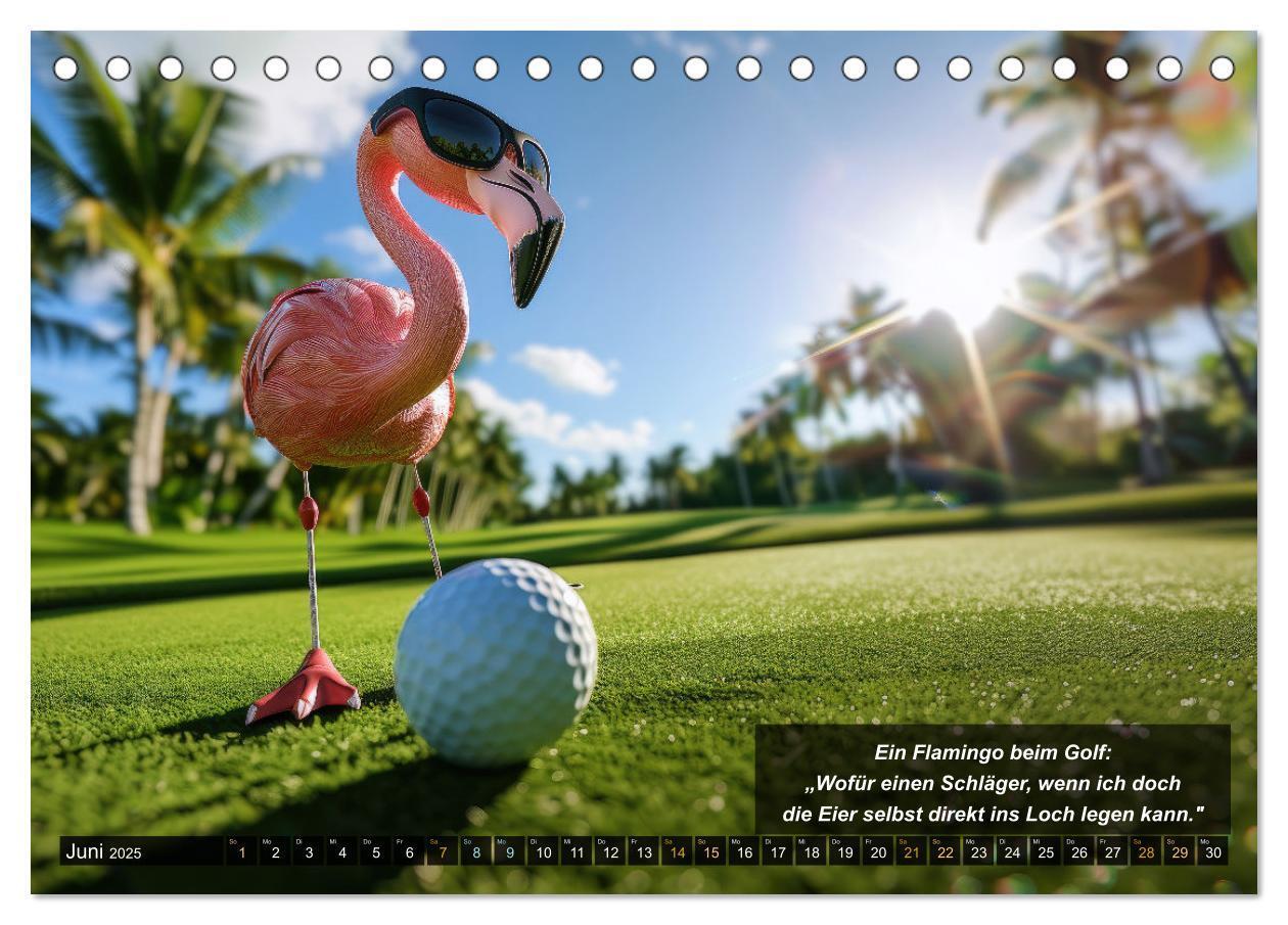 Bild: 9783457155530 | Der tierisch lustige Golfkalender (Tischkalender 2025 DIN A5 quer),...