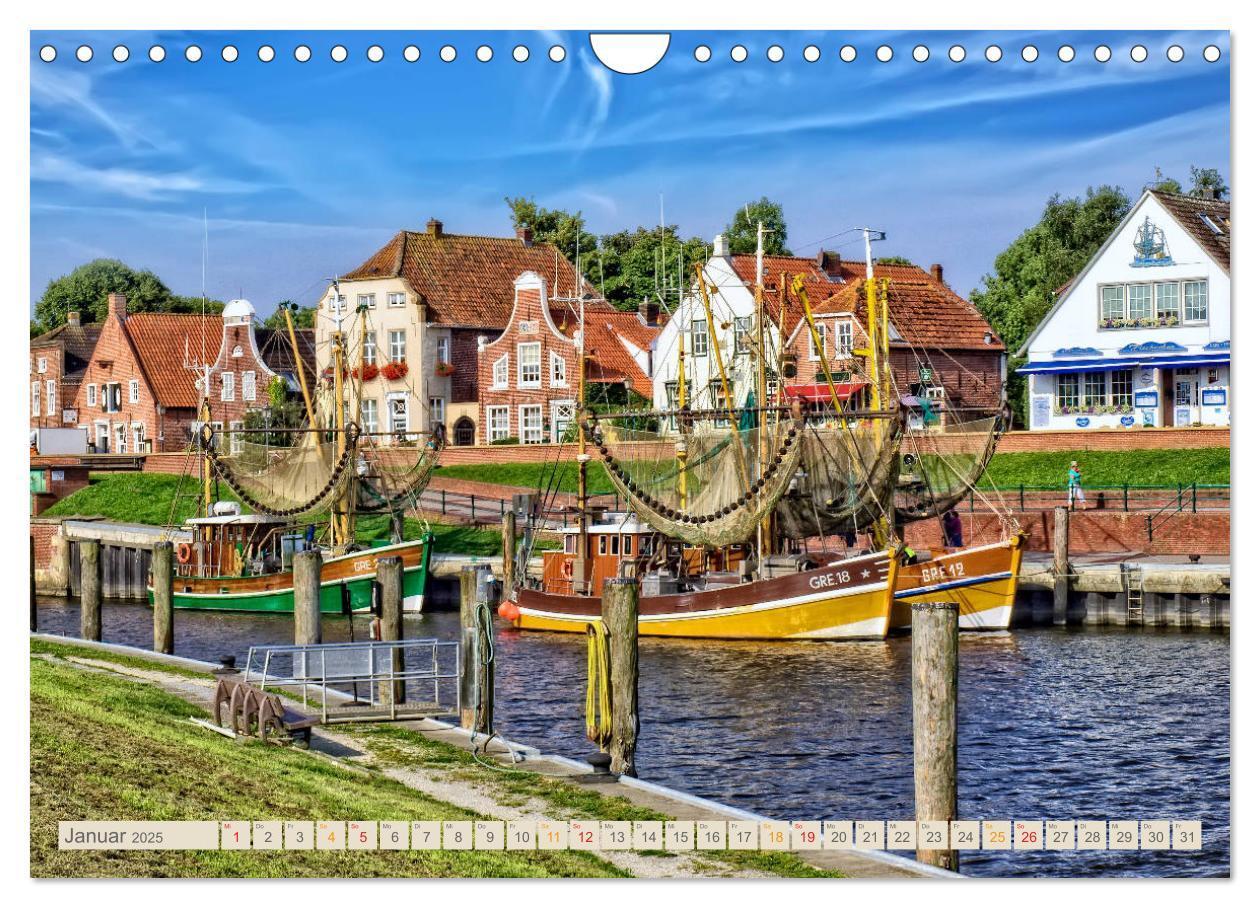 Bild: 9783435433940 | Reise an die Nordsee - Greetsiel (Wandkalender 2025 DIN A4 quer),...