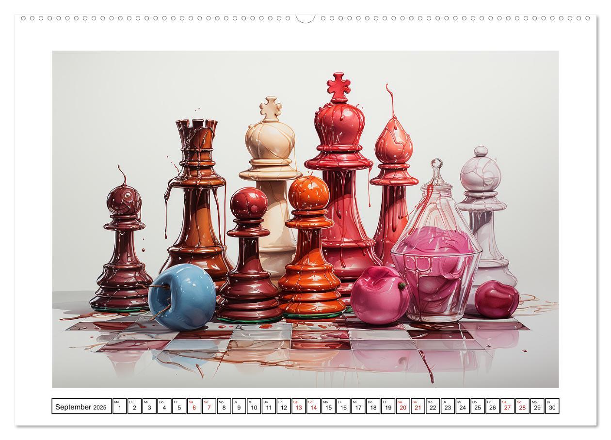 Bild: 9783383879005 | Schach Matt (hochwertiger Premium Wandkalender 2025 DIN A2 quer),...