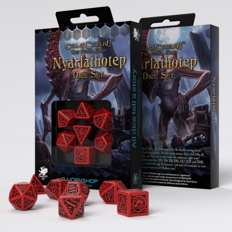 Cover: 5907699493616 | COC The Outer Gods Nyarlathotep Dice Set | Call of Cthulhu | QWOCTN62