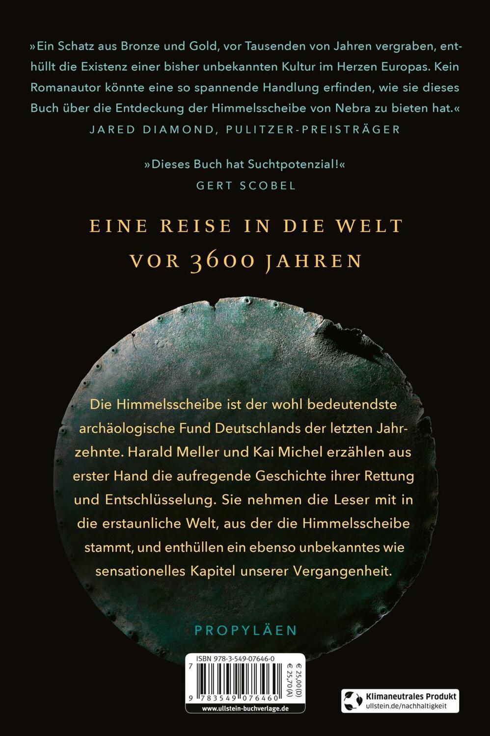 Rückseite: 9783549076460 | Die Himmelsscheibe von Nebra | Harald Meller (u. a.) | Buch | 384 S.