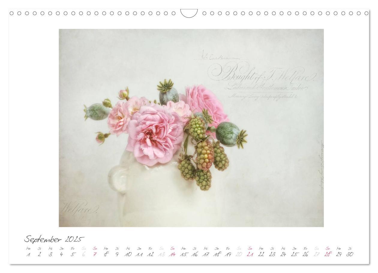 Bild: 9783435787807 | Vintage Flowers (Wandkalender 2025 DIN A3 quer), CALVENDO...