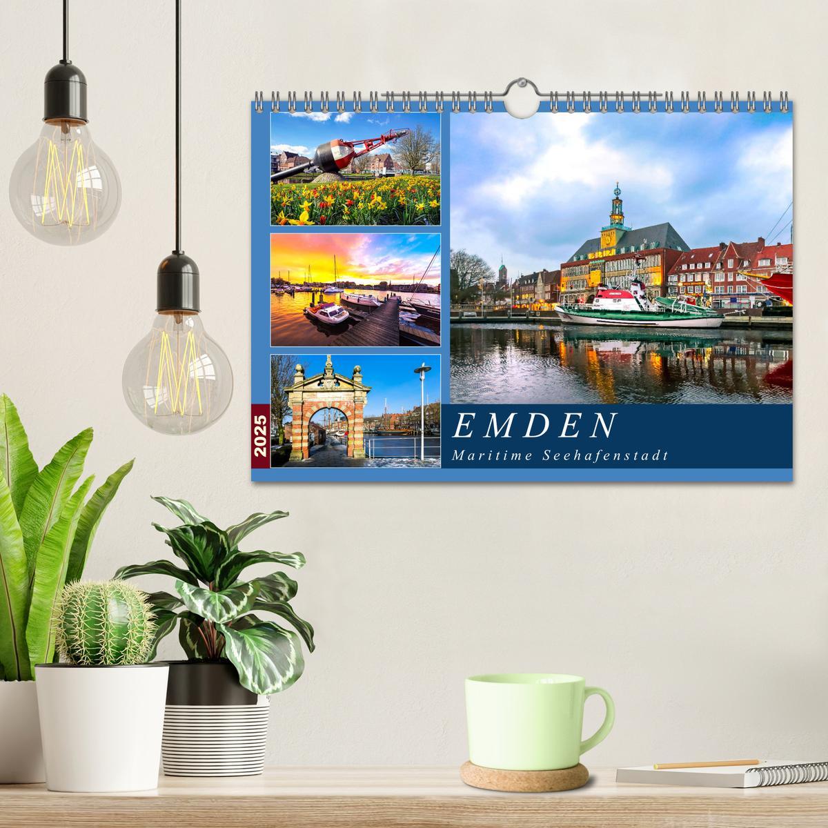 Bild: 9783435322558 | EMDEN maritime Seehafenstadt (Wandkalender 2025 DIN A4 quer),...