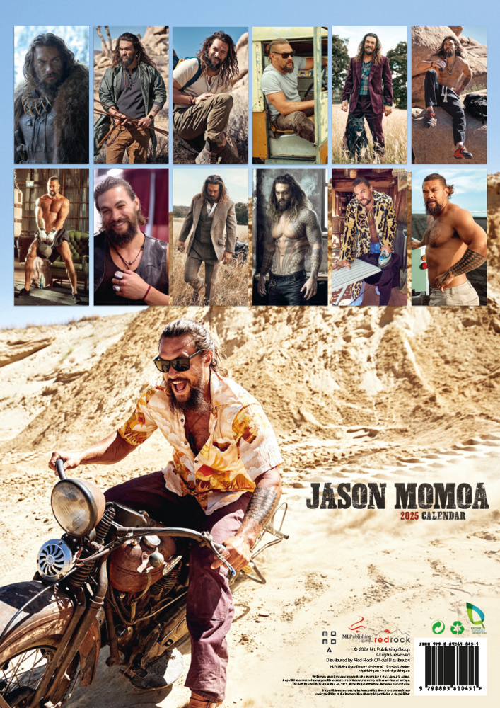 Bild: 9798893610451 | Jason Momoa Kalender 2025 | Der Star aus Aquaman und Game of Thrones