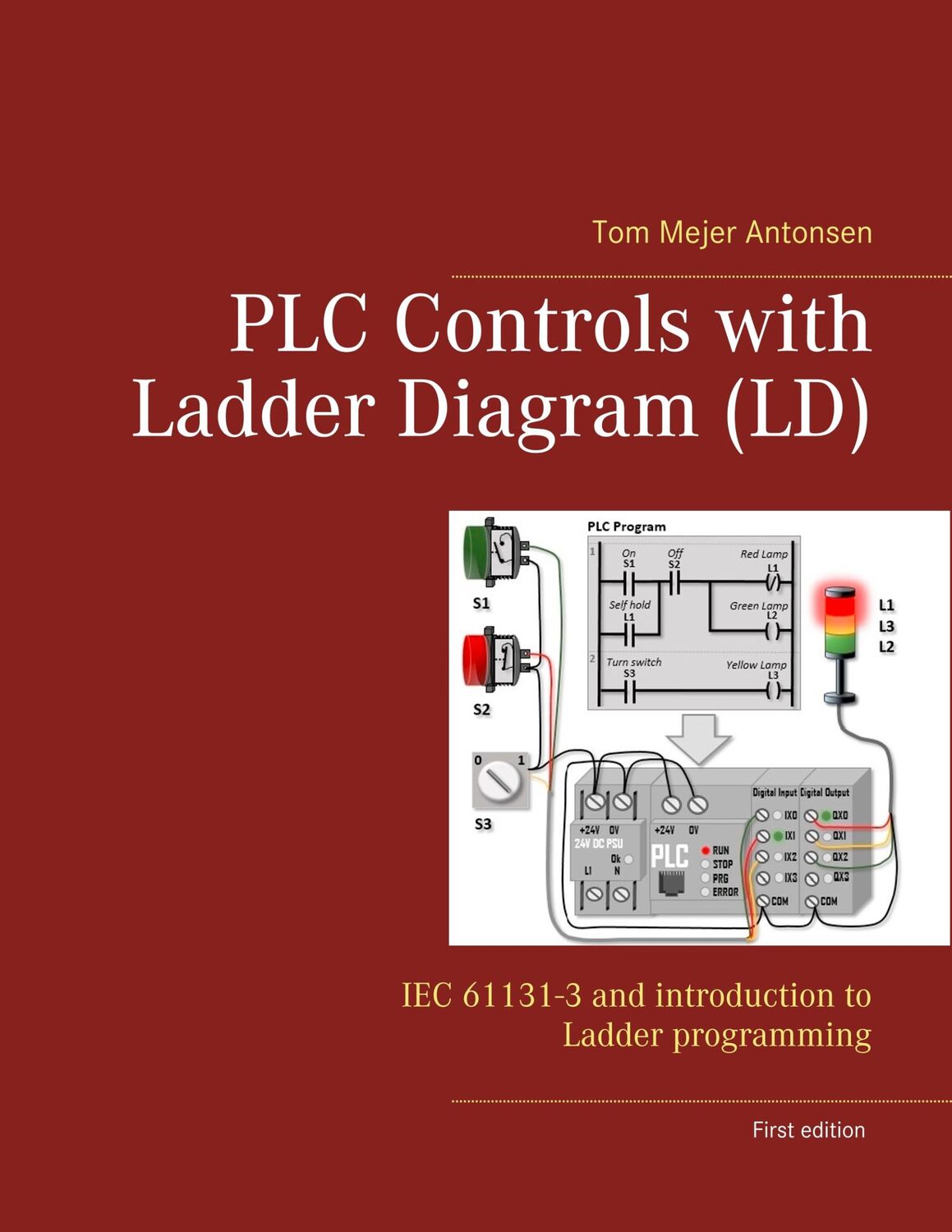 Cover: 9788743033363 | PLC Controls with Ladder Diagram (LD), Wire-O | Tom Mejer Antonsen